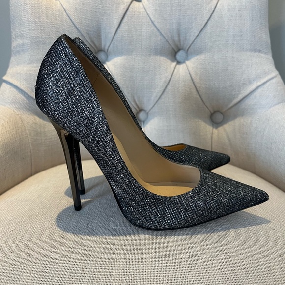 👠JIMMY CHOO Romy 100 Lam Glitter Pumps - Picture 10 of 17
